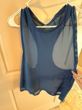Reebok Blue Mesh Tank Top